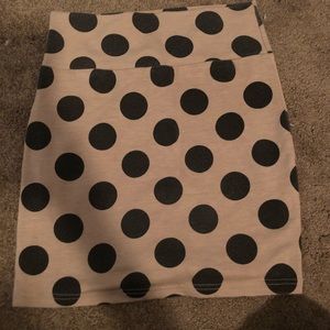 polka dot pencil skirt
